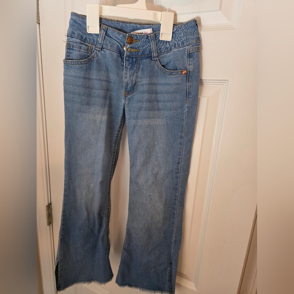 Beautees Light Blue Flare Leg Jeans
